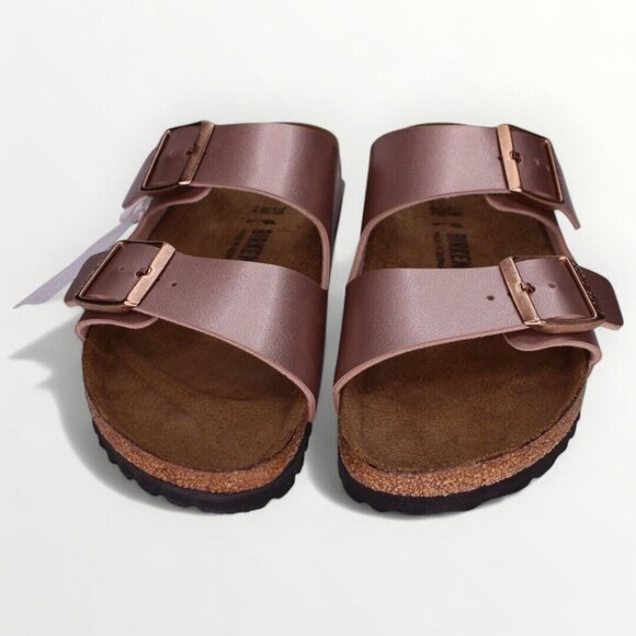 Birkenstock Arizona Birko-Flor (Copper) Women's Sandals 1023942 Size 39/US 8.0 - Picture 4 of 13